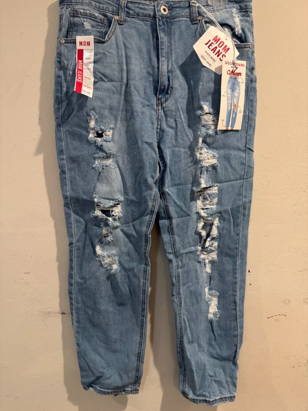 Gogo Jeans Distress Mom Jeans size 13 Brand new